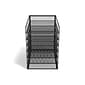TRU RED™ 6-Compartment Metal Mesh File Organizer, Matte Black (TR57565)