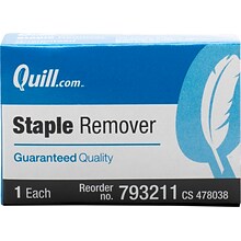 Quill Brand® Standard Staple Remover, Black (793211)