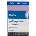 Quill Brand® Gold Signature Premium Series Legal Pad, 5 x 8, Legal Ruled, Orchid, 50 Sheets/Pad, 12 Pads/Pack (742296)