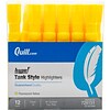 Quill Brand® Tank Style Highlighters, Chisel Tip, Fluorescent Yellow, Dozen (10401-QCC)