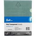 Quill Brand® Plastic File Jacket, Letter Size, Assorted, 5/Pack (11406-QCC)