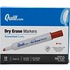 Quill Brand® Dry Erase Markers, Chisel Point, Red, 1 Dozen (787137)