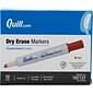 Quill Brand® Dry Erase Markers, Chisel Point, Red, 1 Dozen (787137)