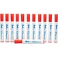 Quill Brand® Dry Erase Markers, Chisel Point, Red, 1 Dozen (787137)