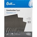 Quill Brand® 9 x 12 Construction Paper, Black, 50 Sheets/Pack (790857)