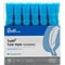 Quill Brand® Tank Style Highlighters, Chisel Tip, Fluorescent Blue, Dozen (12292-QCC)