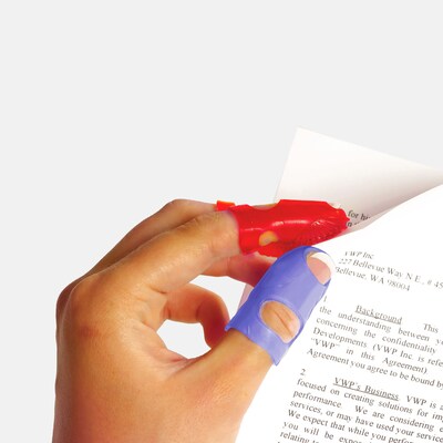 Lee Grips Finger Pad, Assorted Colors, 10/Pack (LEE61410)