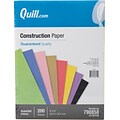 Quill Brand® 9 x 12 Construction Paper, Assorted, 200 Sheets/Pack (790858)