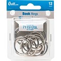 Quill Brand® Loose-Leaf Paper Binder Rings, 1 Diameter, 12/Pack (711512QL)