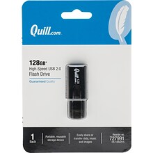 Quill Brand® USB 2.0 Flash Drive; 128GB
