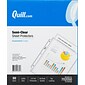 Quill Brand® Top-Loading Lightweight Sheet Protectors, 8-1/2" x 11", Semi-Clear, 50/Box (702050)