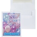 Custom Birthday Balloons Greeting Cards, With Envelopes, 4-1/4 x 5-3/8, 25 Cards per Set