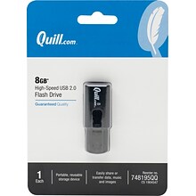 Quill Brand® USB 2.0 Flash Drives; 8GB
