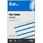 Quill Brand® Laser/Inkjet File Folder Labels, 19/32" x 3-1/2", Dark Blue, 248 Labels (733802)