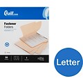 Quill Brand®  Heavy Duty 1/3-Cut 1-Fastener Folders, Letter, Manila, 50/Box (733141)