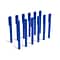 TRU RED™ Permanent Markers, Ultra Fine Tip, Blue, 12/Pack (TR54537)