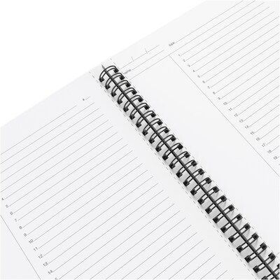 TRU RED™ Medium Soft Cover Project Planner Notebook, Black (TR54989)