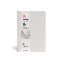 TRU RED™ Medium Ultra Flexible Cover Graph Journal, Gray (TR54766)