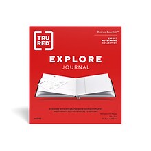 TRU RED™ Square Explore Journal, Dotted, Gray (TR58433-CC)