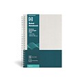 TRU RED™ Medium Hard Cover Ruled Notebook, Gray/Teal (TR55741)