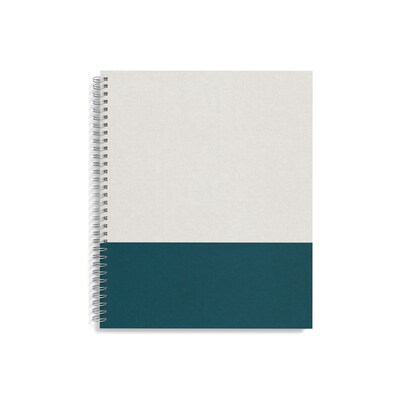 TRU RED™ Large Hard Cover Ruled Notebook, Gray/Teal (TR55738)