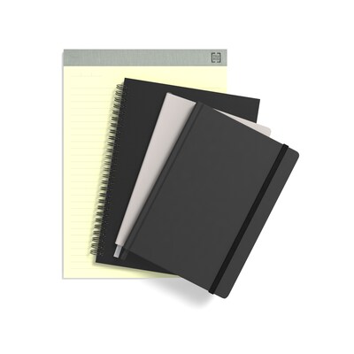 TRU RED™ Medium Hard Cover Ruled Notebook, Gray/Blue (TR55740)