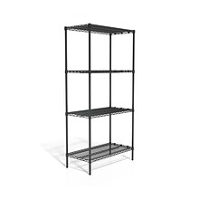 Coastwide Professional™ 4-Shelf Wire Unit, 36W, Black (CW25470)