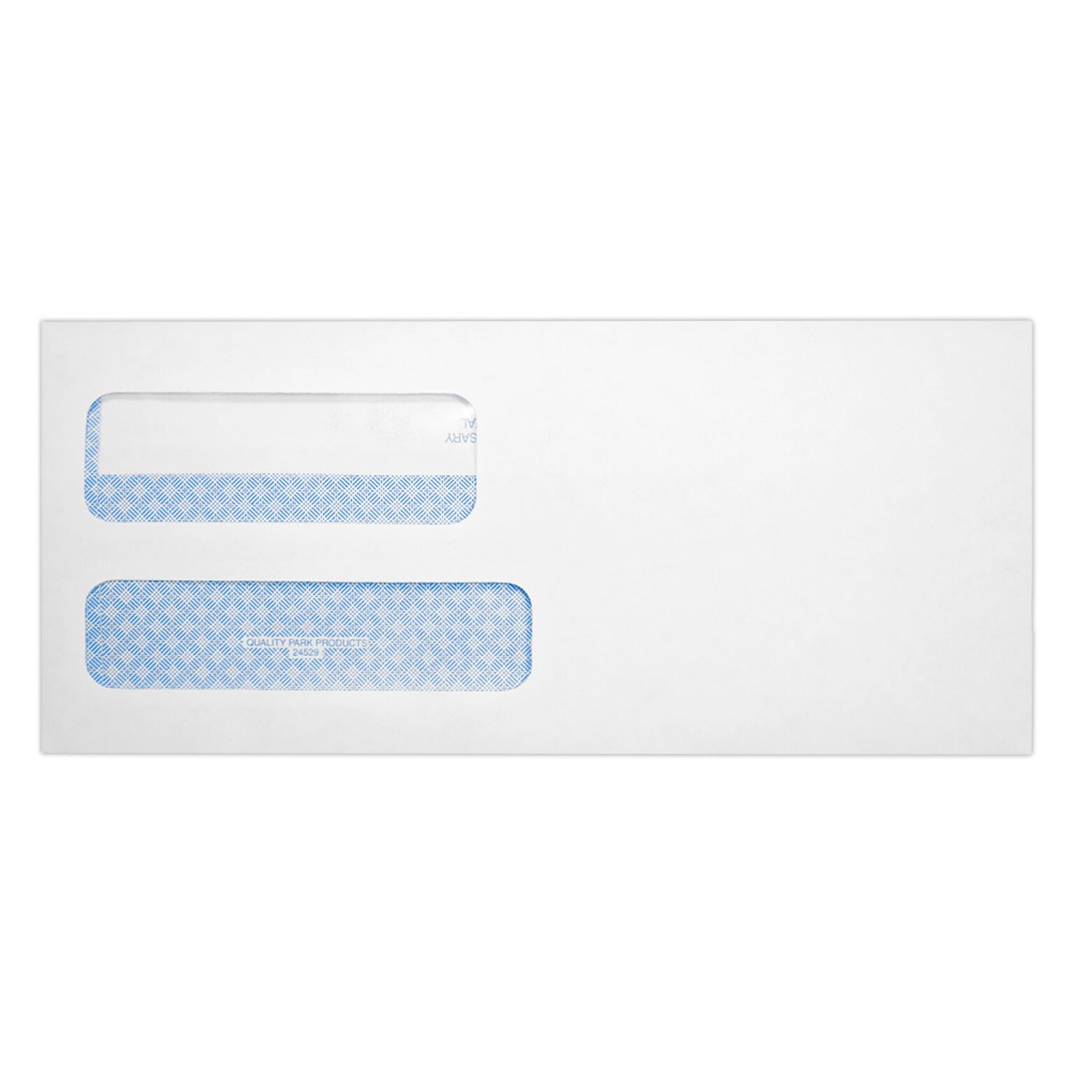 Quality Park Redi-Seal Self Seal #10 Double Window Envelope, 4 1/2 x 9 1/2, White Wove, 250/Pack (24559-QP-250)