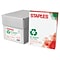 Staples 30% Recycled 8.5 x 11 Copy Paper, 20 lbs., 92 Brightness, 500 Sheets/Ream, 5 Reams/Carton