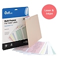 Quill Brand® Laser/Inkjet File Folder Label, 2/3 x 3-7/16, Assorted, 750 Labels (Comparable to Avery 5266)