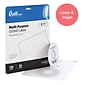 Quill Brand® Laser/Inkjet CD/DVD Labels; White, 8-1/2x11", 2 Labels/Sheet, 50 Sheets/Pack (016874)