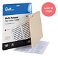 Quill Brand® Laser/Inkjet File Folder Labels, 2/3" x 3-7/16", Blue, 1,500 Labels (Comparable to Avery 5766)