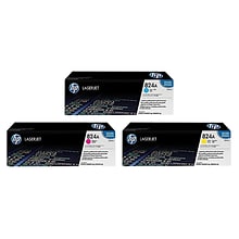 HP 824 Cyan/Magenta/Yellow Standard Yield Toner Cartridge, 3/Pack