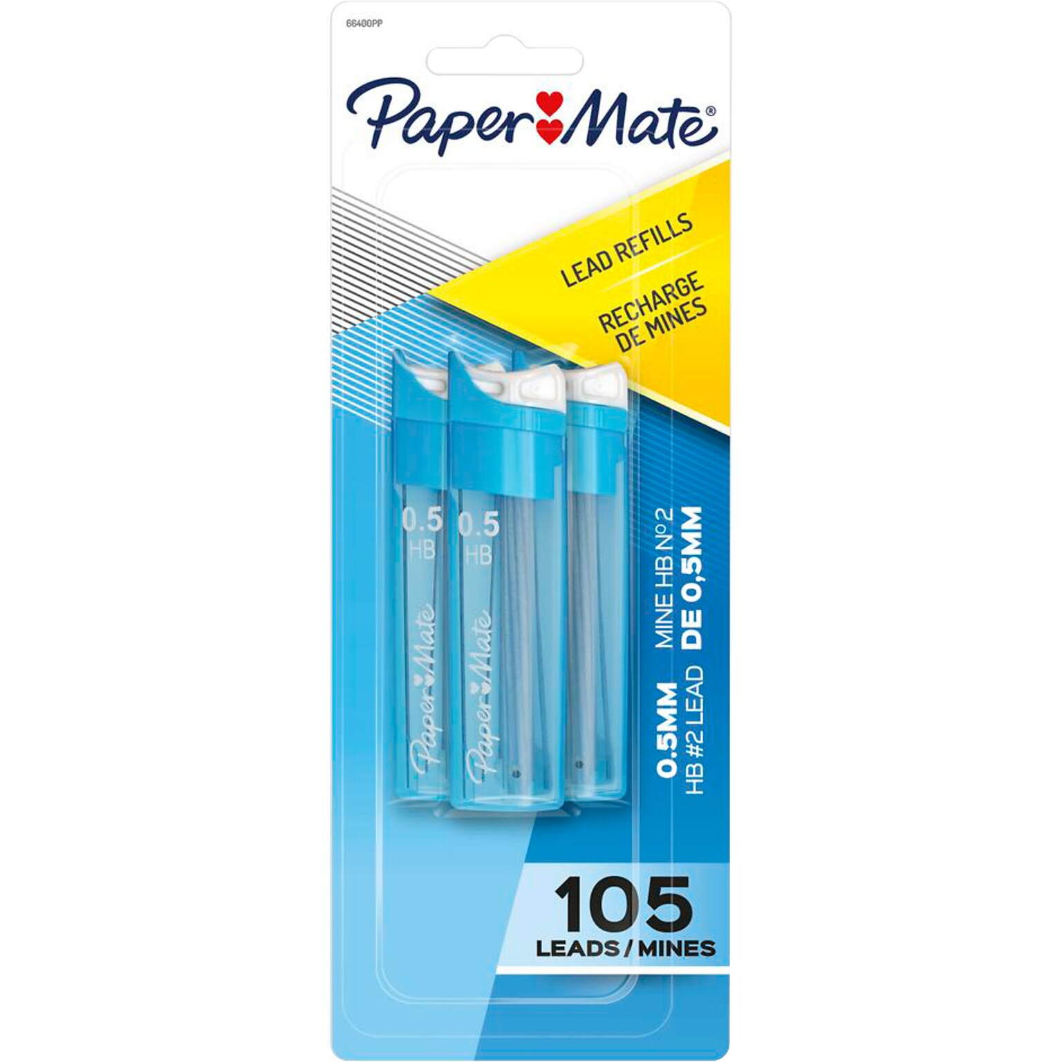 Paper Mate Lead Refill, 0.5mm, 35/Leads, 3/Pack (PAP66400PP)