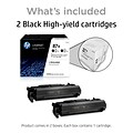 HP 87X Black High Yield Toner Cartridge, 2/Pack (CF287XD), print up to 18000 pages