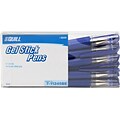 Quill Brand® Grip Gel Stick Pens, Medium Point, Blue, Dozen (11245QL)