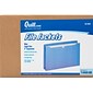 Quill Brand® Reinforced File Jacket, 2" Expansion, Legal Size, Blue, 50/Box (74950BE)