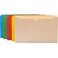 Quill Brand® Reinforced File Jacket, 2" Expansion, Legal Size, Assorted, 50/Box (74950AD)