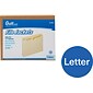 Quill Brand® Reinforced File Jacket, 1 1/2" Expansion, Letter Size, Manila, 50/Box (4915)