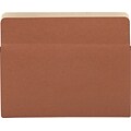 Quill Brand® Reinforced File Pocket, 1 3/4 Expansion, Letter Size, Brown, 25/Box (7Q1514)