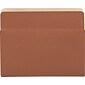 Quill Brand® Reinforced File Pocket, 1 3/4" Expansion, Letter Size, Brown, 25/Box (7Q1514)