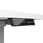 Union & Scale™ Essentials 55"W Electric Rectangular Adjustable Desk, White  (UN56206)
