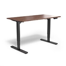 Union & Scale™ Essentials 55W Electric Rectangular Adjustable Standing Desk, Espresso (UN56207)