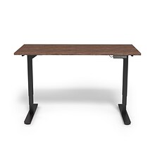 Union & Scale™ Essentials 55W Electric Rectangular Adjustable Standing Desk, Espresso (UN56207)