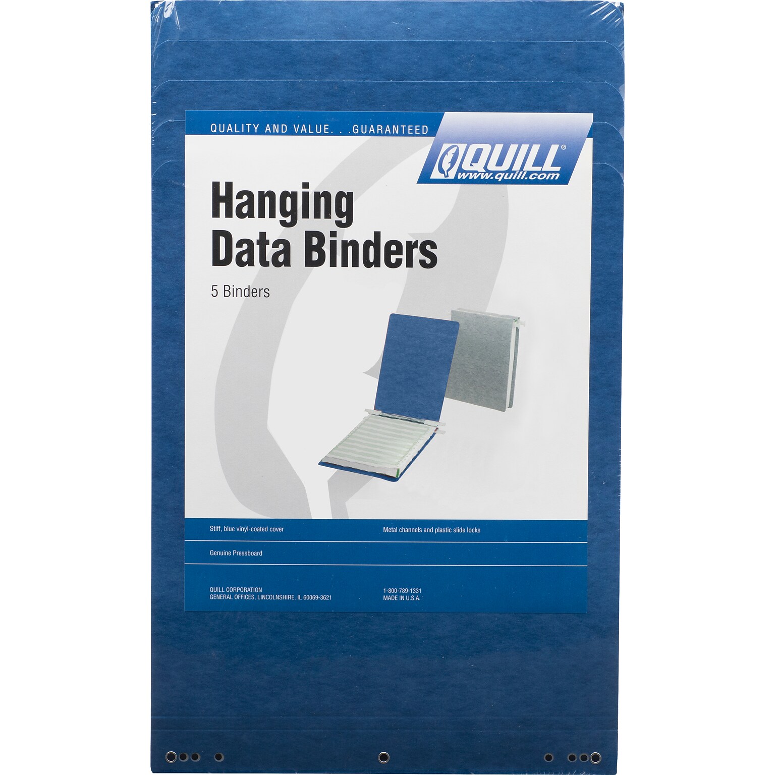 Quill Brand® Data Binders; 9-1/2x11; Dark Blue