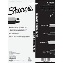 Sharpie Permanent Markers, Twin Tip, Assorted, 8/Pack (33861)