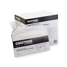 Coastwide Professional™ Toilet Seat Covers, 0.87 x 10.43, 250/Pack, 20 Packs/Carton (CW24775)