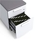 HON Lewis 2-Drawer Mobile Vertical File Cabinet, Letter/Legal Size, Lockable, 24"H x 15"W x 23"D, Charcoal (LSPEDCHARS7)