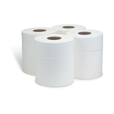 Coastwide Professional Jumbo Toilet Paper, Heavy 1-ply, White, 1000 ft./Roll, 12 Rolls/Carton (CW26215)