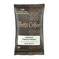 Peets French Roast Organic Coffee, 2.5 oz, 18/Box (PCE02516/PCEFRN)